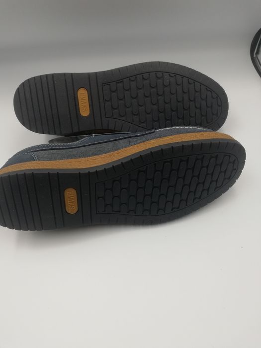 Buty męskie granatowe Dżins przecierany rozmiar 42