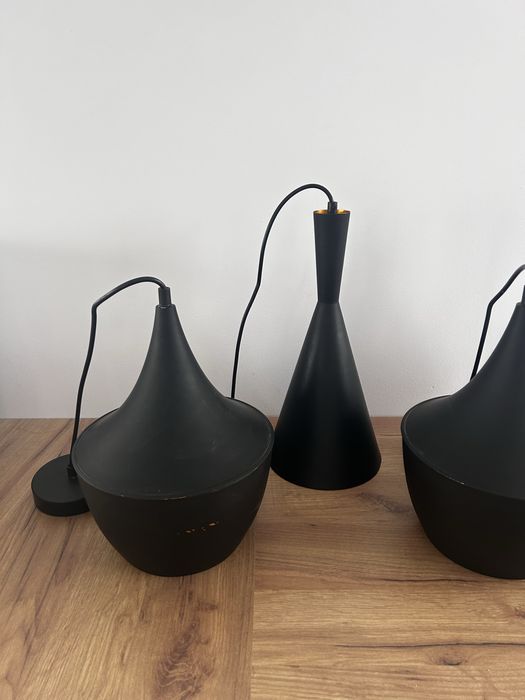 Lampa sufitowa 4szt czarna