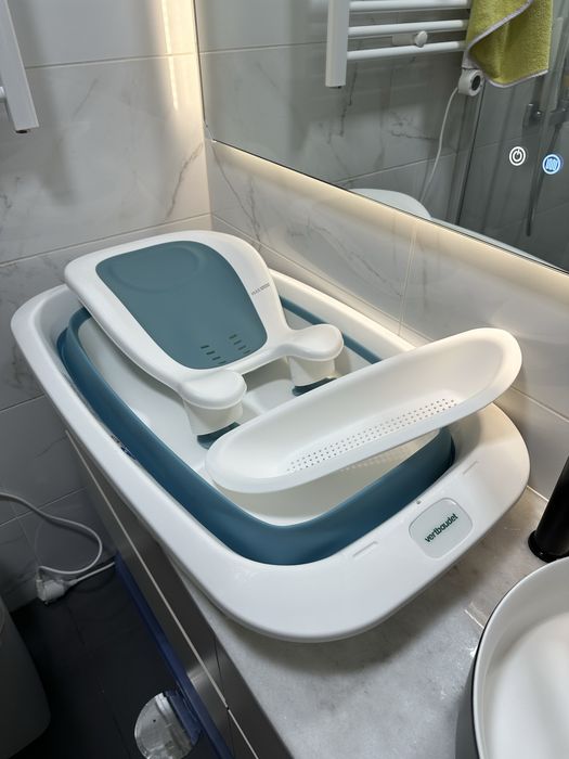 Banheira dobrável para bebe com espreguiçadeira de Vertbaudet