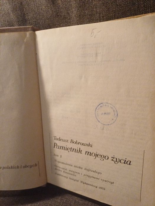 Tadeusz Bobrowski Pamiętnik mojego życia 2