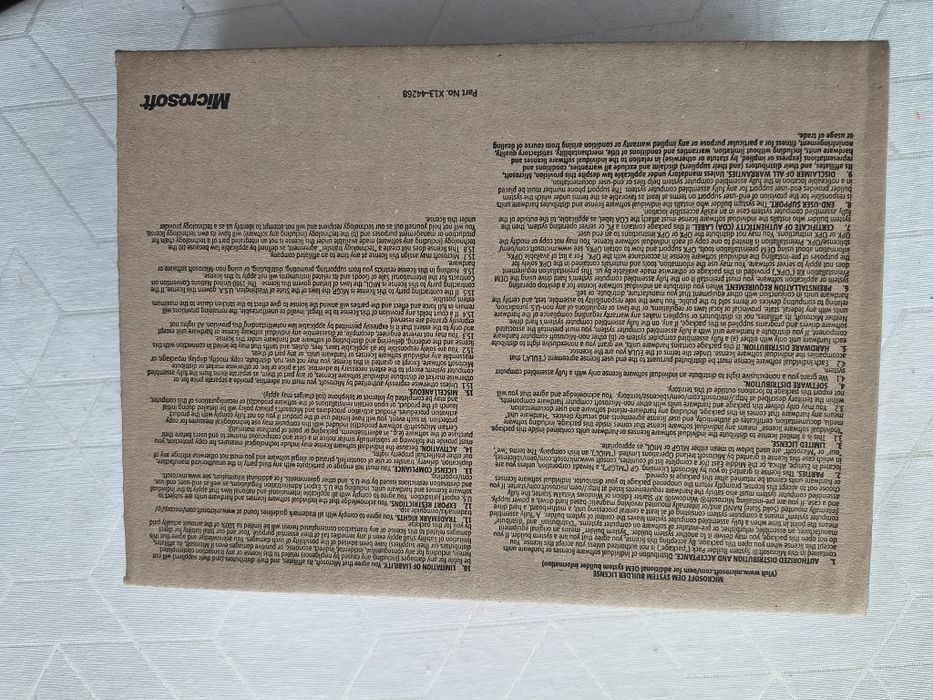 Microsoft OEM Windows XP Professional SP2c English 1pk DSP OEI CD w/Upg Cpn (E85-05040)