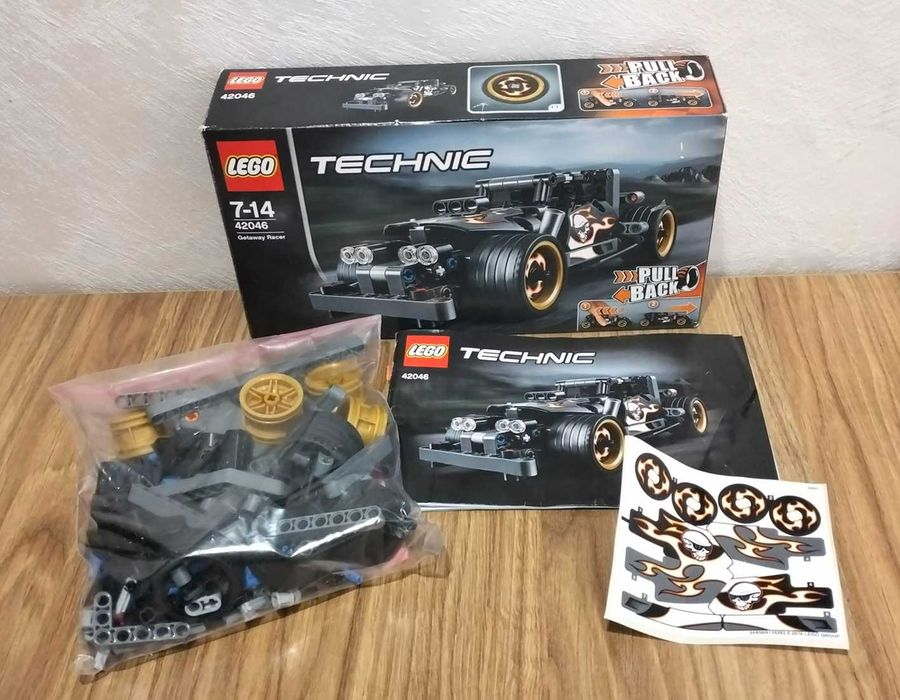 LEGO Technic 42046 Getaway Racer Wyścigówka zbiegów z 2016 r