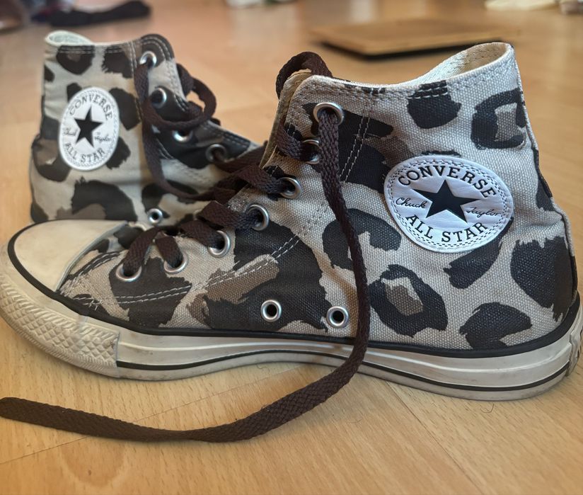 Конверсы леопардовые converse