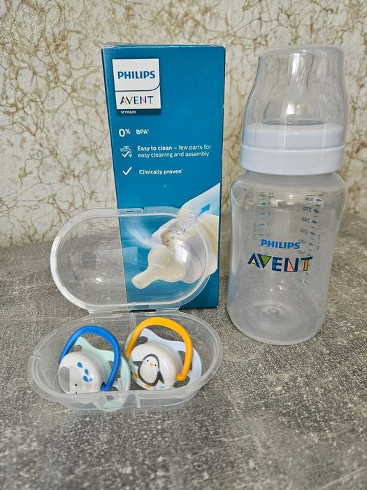 Набір Пляшечка Philips Avent Anti-colic Пустушки Молоковідсмоктувач