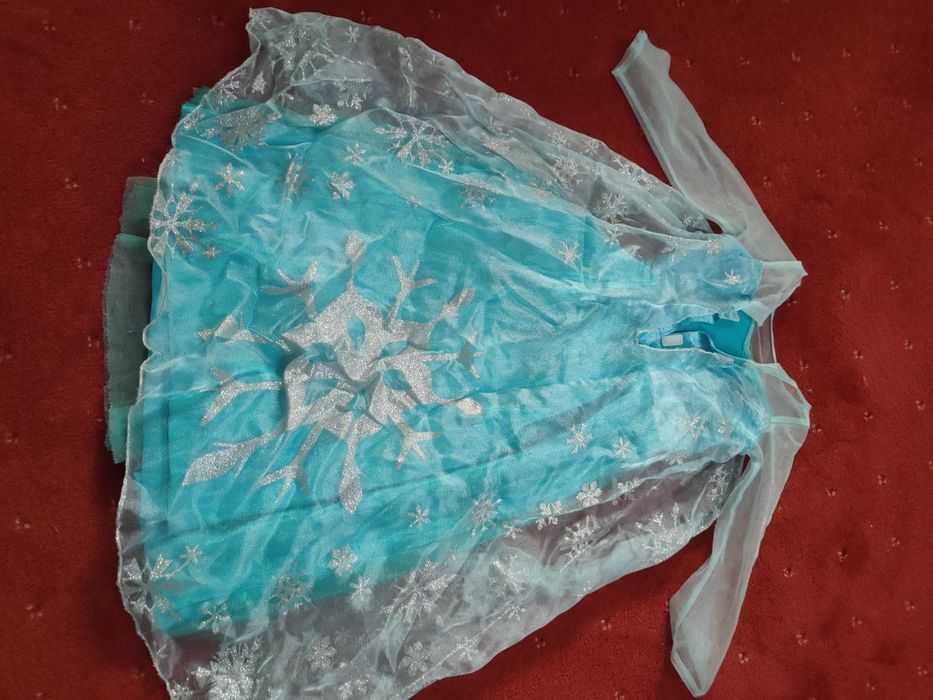 Strój bal karnawałowy przebranie Elsa 110 116