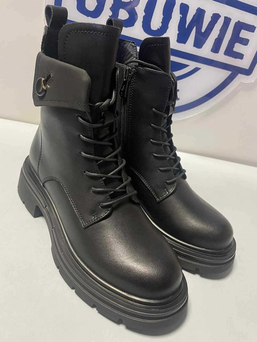 Filippo botki skórzane workery DBT 7230 / 25 BK 40 - 41