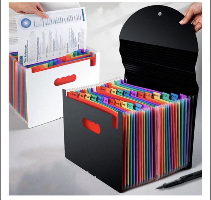 Багатошарова папка для документів формату А4 Чорни