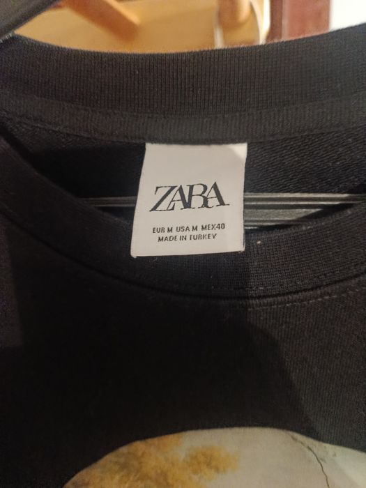 свитшот Zara (размер M, принтованный череп с античной архитектурой и надписью «The past cannot be forgotten»