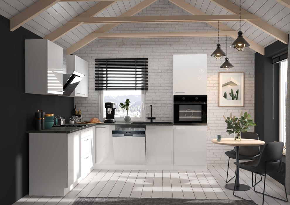 Zestaw mebli kuchennych kuchnia LAURA MDF połysk