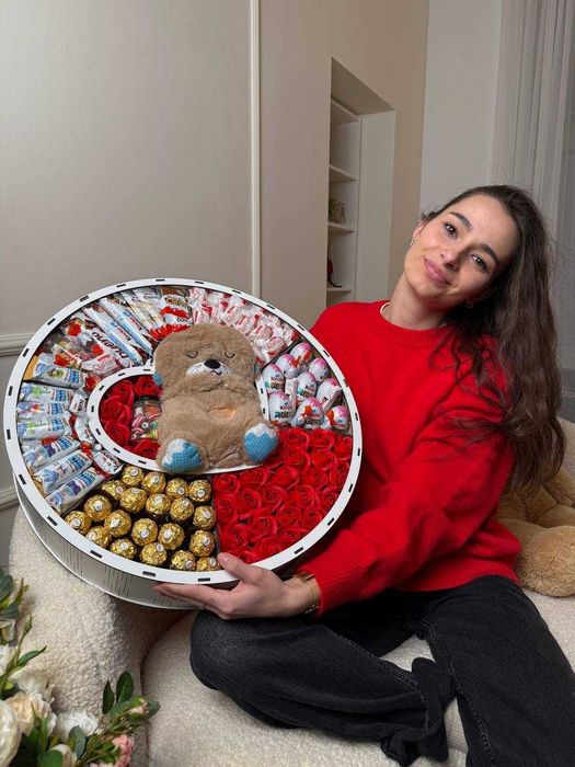 ПОД РАЗНЫЙ БЮДЖЕТ! Бокс с сладостями. Подарок девушке на 8 марта!