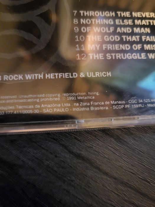 CD Metallica - Metallica [The Black Album] (Prensagem Brasileira)