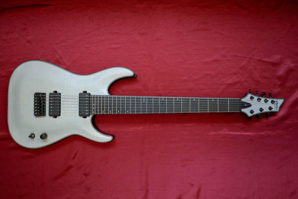 Schecter KM7 2014 Trans white