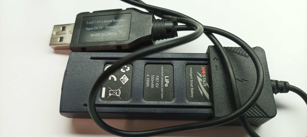 hubsan x4 star аккум с  зарядкой