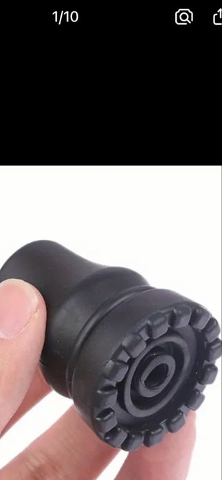 Набор из 2-х резиновых насадок на костыли, трость