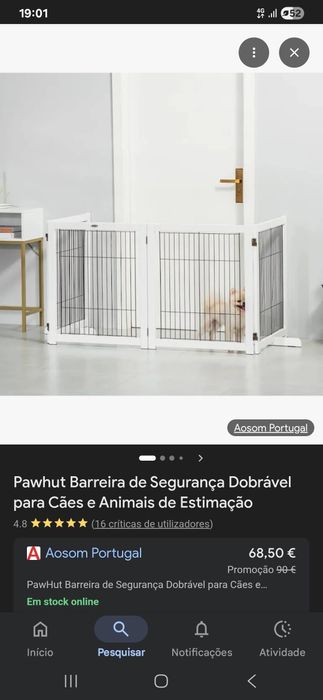 Conjunto de 2 grades.para crianças e cães