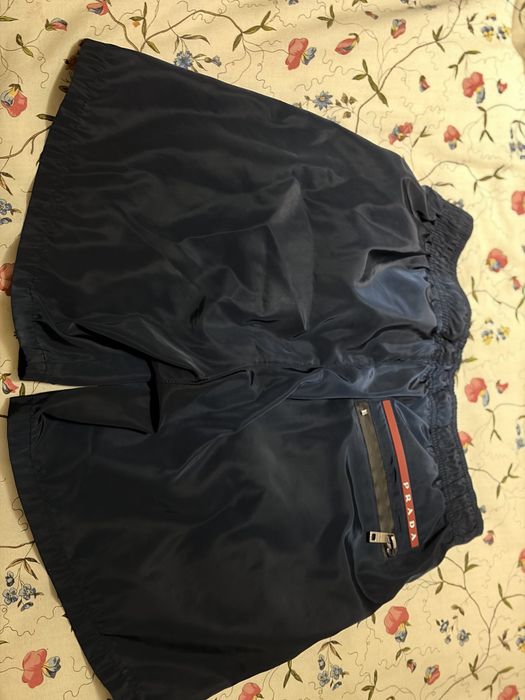 PRADA - Shorts navy blue