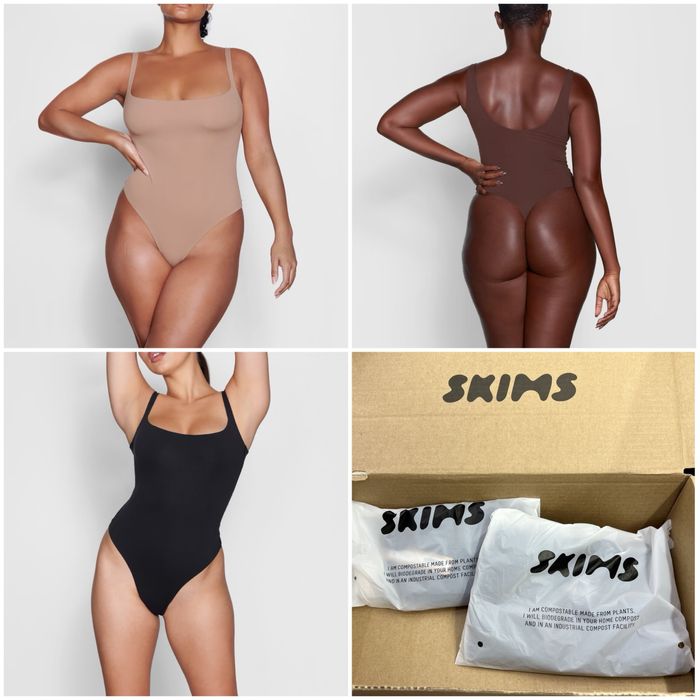 Боді Skims XS S SQUARE NECK BODYSUIT оригінал скімс