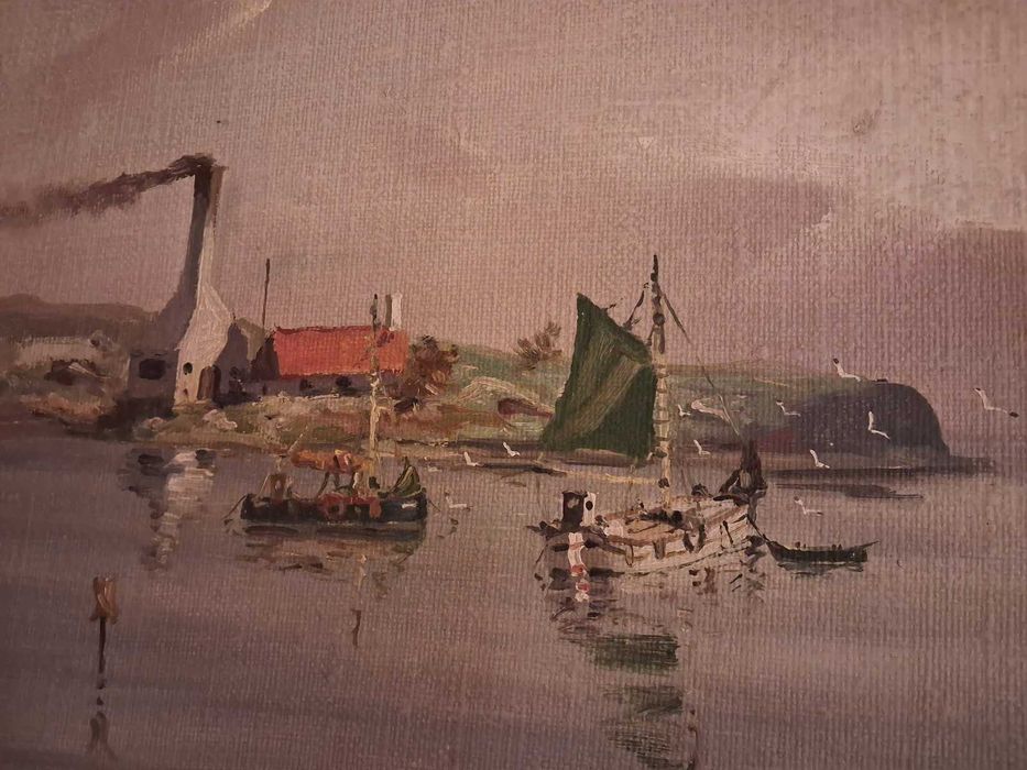 Obraz olejny marnistyka - malarz duński R. Friis