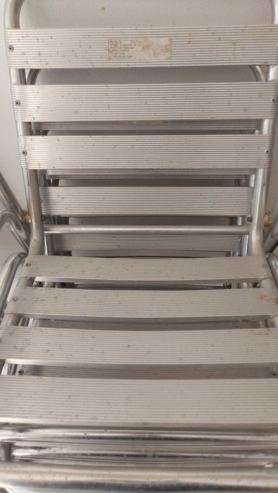 Cadeiras de Alumínio - 9 unidades