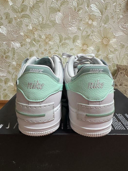 Nike Air Force 1 Shadow оригінал сіро-м'ятні