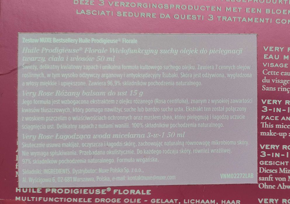 Zestaw NUXE Huile Prodigieuse Florale