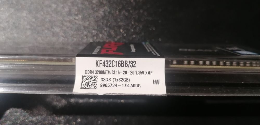 RAM Kingstone Fury Beast DDR4 1 x 32GB 3200MHz