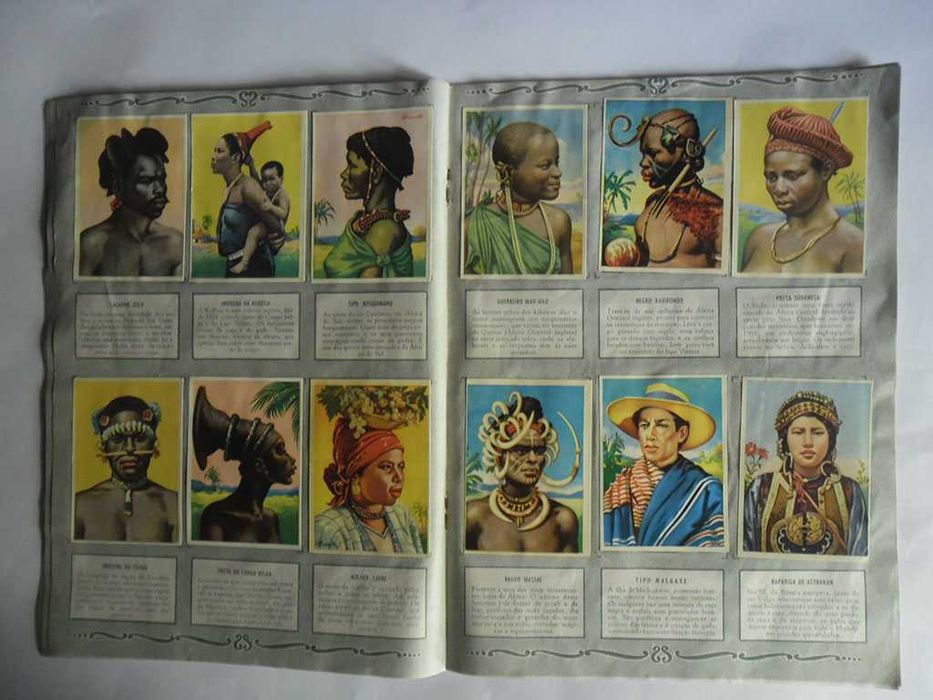 Caderneta Cromos Cleópatra, Os Dez Mandamentos, Raças Humanas