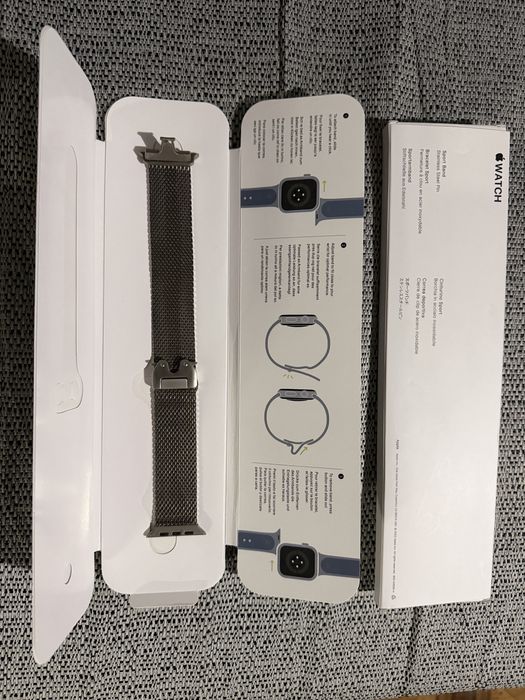Ремінець для годинника Apple Watch 49mm Natural Titanium Milanese Loop
