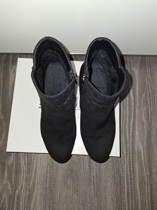 Botki czarne 36 Juma zamsz