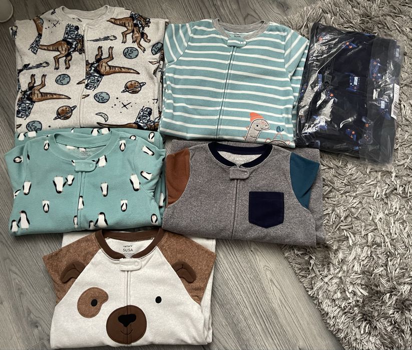 Флісовий чоловічок піжама Carter’s, розмір на 5 років (105-110 см).