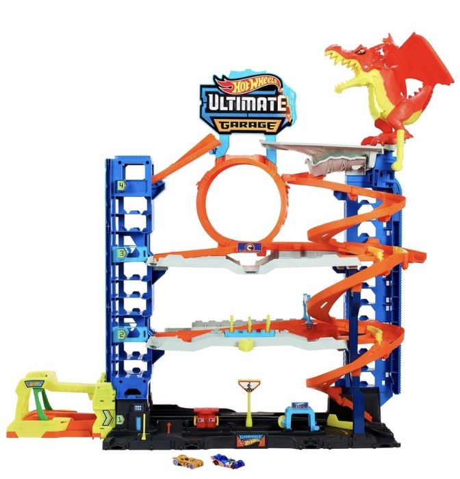Hot Wheels City Let's Race Garage Playset мегагараж Легенданий гараж