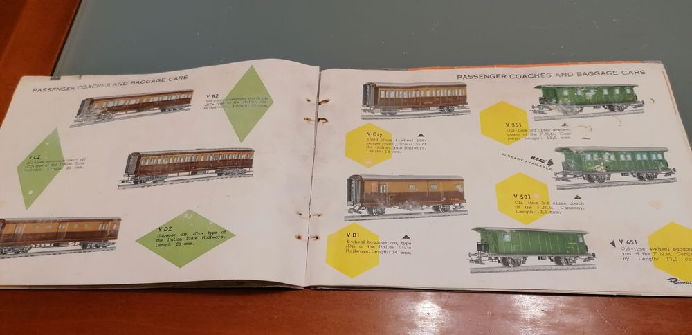 Catálogo original comboios rivarossi italy