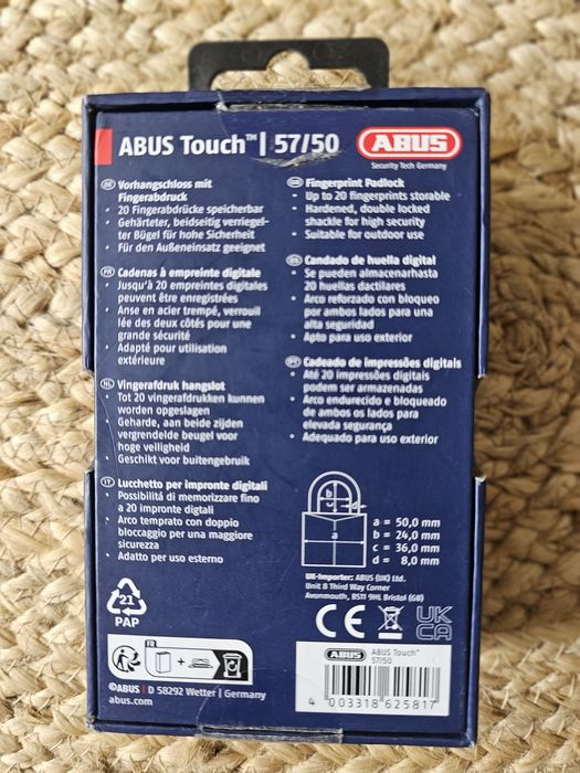 Kłódka Abus Touch 57/50