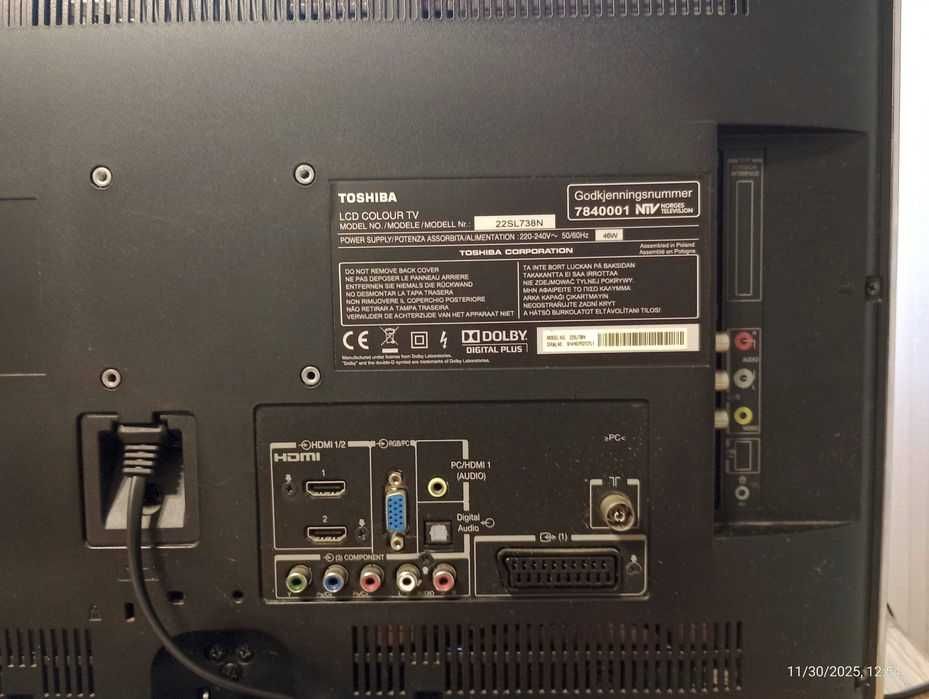 Telewizor Toshiba 22SL738N Regza 22"