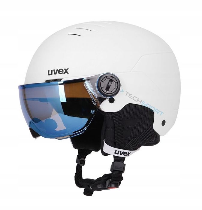 Uvex Kask Wygodny Narciarski Snowboardowy Z Szybą Goglami Junior r 54-
