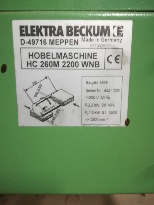 Grubościówka Elektra Beckum HC 260H