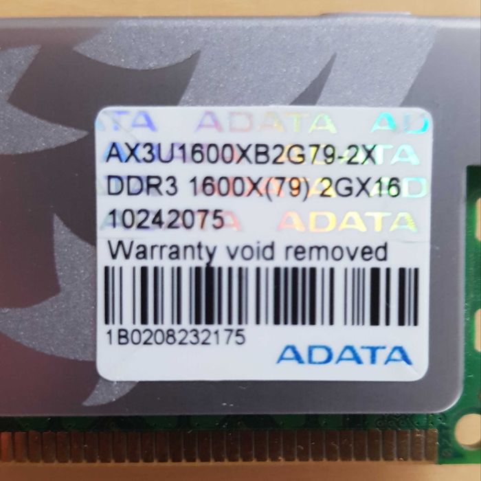 Pamięć RAM ADATA Xtreme Series DDR3 4GB 1600MHz CL7 AX3U1600XB2G79-2X