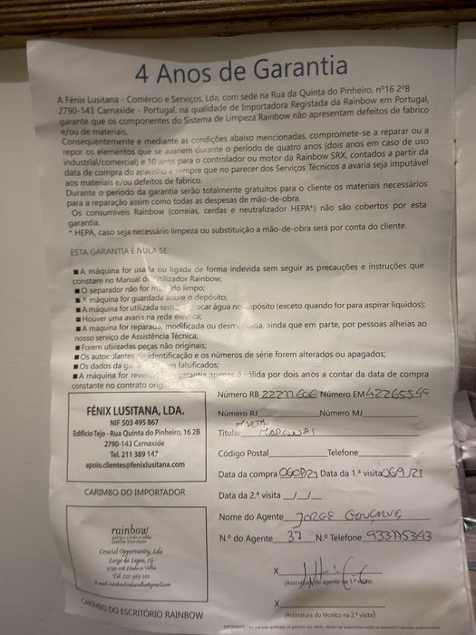 Rainbow SRX - aspirador de pó