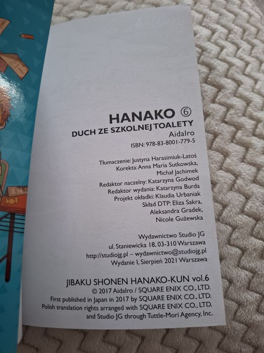 HANAKO Duch ze szkolnej toalety tom 6