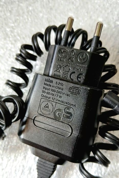 Зарядка  Braun 5210 12v. AEG HR5626 4.2 v. 1000ma. Philips 4.3v  0.07a
