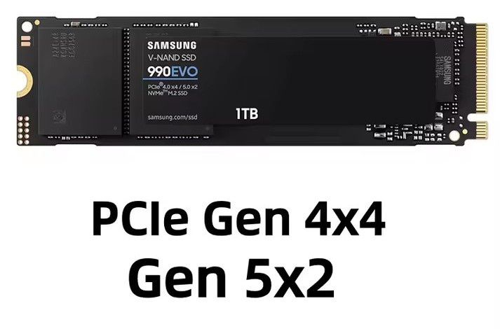 Samsung 990 evo 1tb nvme pcie 4.0/5.0