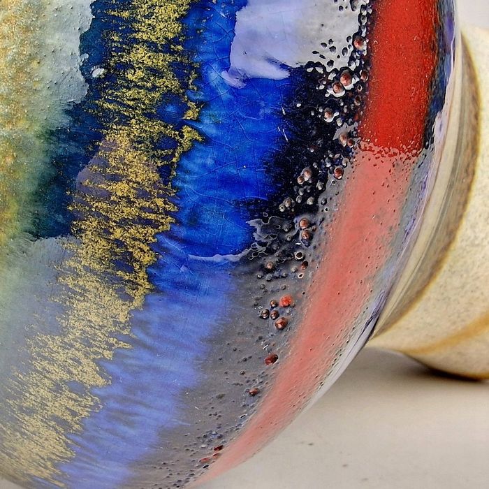 Duży Wazon Ceramiczny U Keramik West Germany Lava