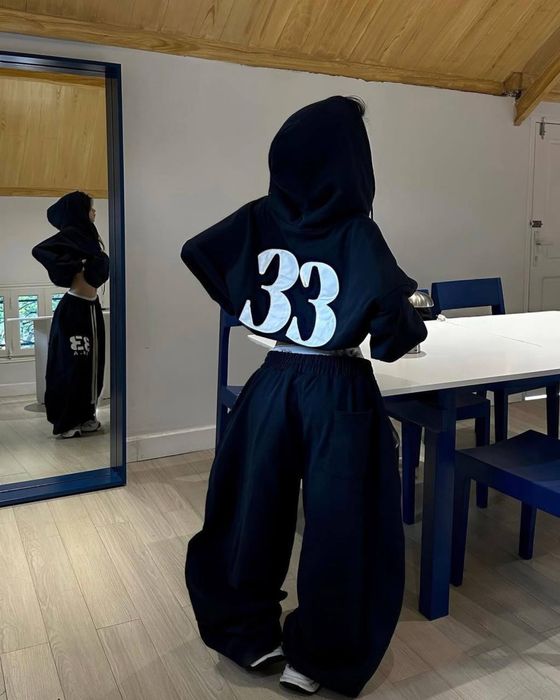 Весна - Літо обʼємний жіночий костюм — худі на змійці + штани