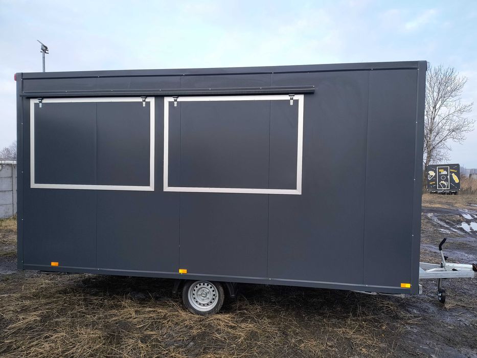 PRZYCZEPA gastronomiczna - 4,5x2,3m -NOWA - dostępna na PLACU - 1350kg