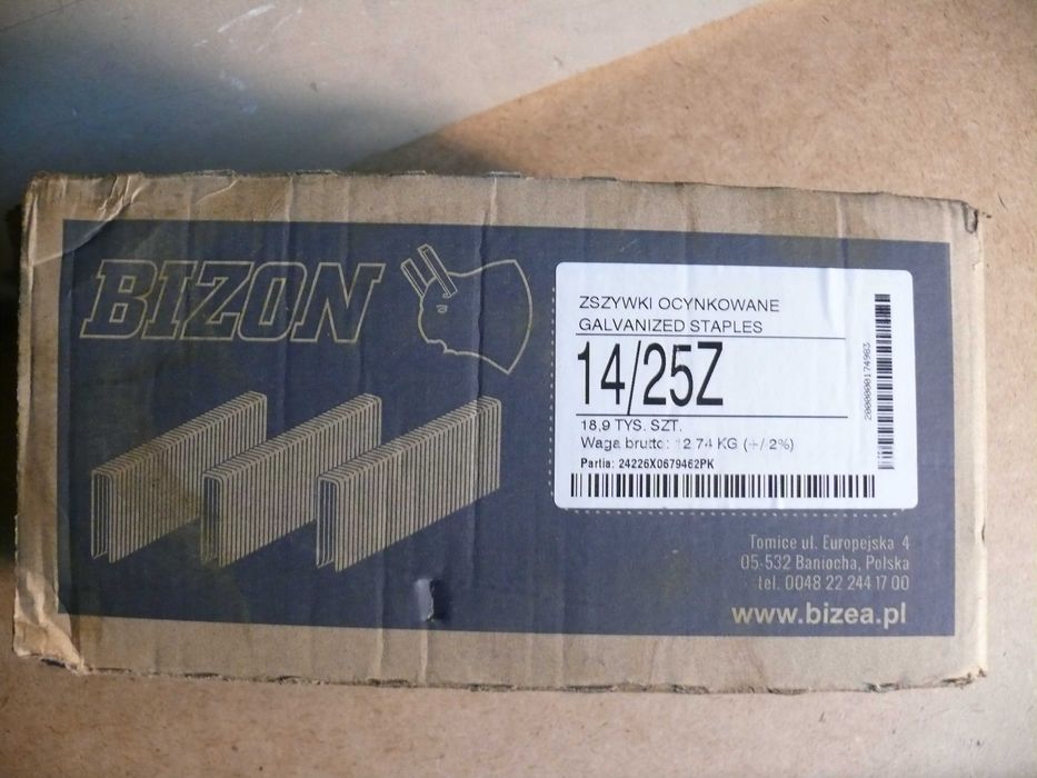 Zszywki tapicerskie BIZON
