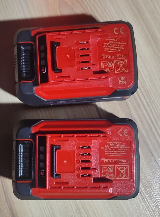 2x akumulator bateria 5,2ah  Einhell/ozito plus organizer nosidło na 6