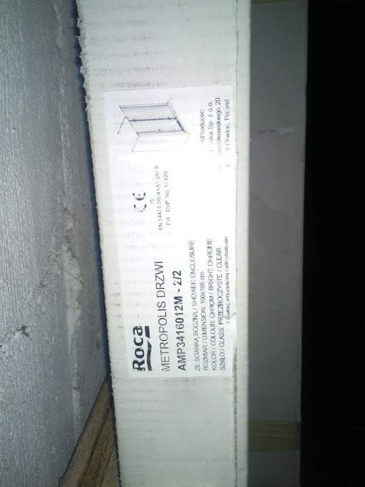 Kabina polskiej produkcji Roca NOWA 1/3 CENY