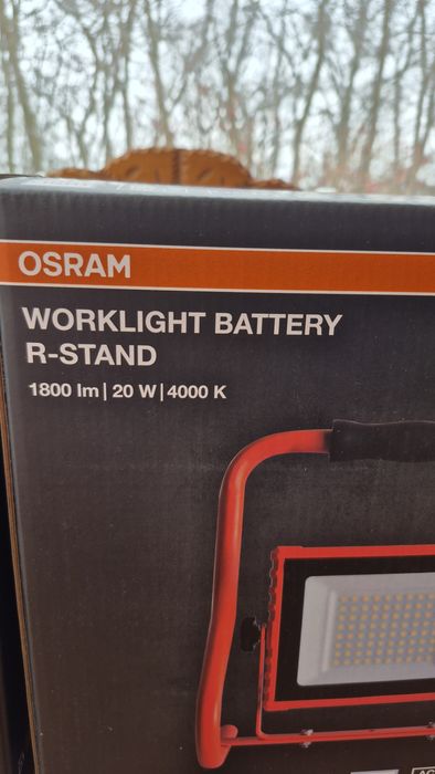 Прожектор OSRAM WORKLIGHT BATTERY 20W 1600Lm 4000К  С  аккумулятором.