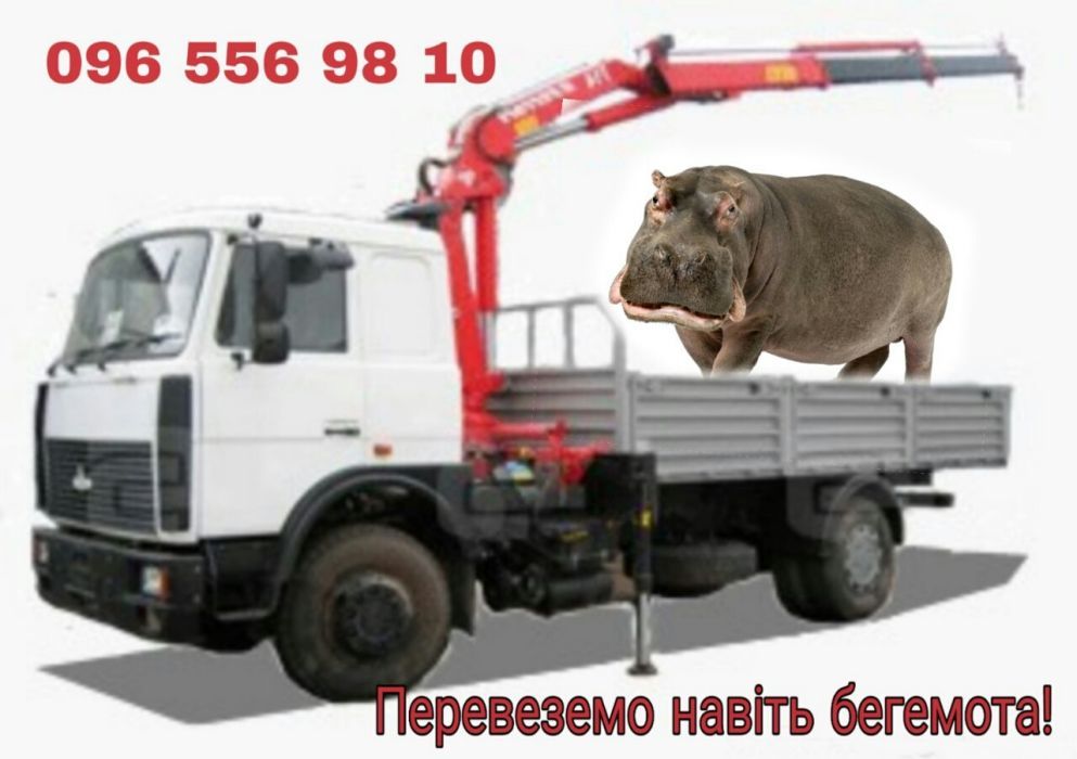 Послуги крана маніпулятора та автокрана.Вантажні перевезення.