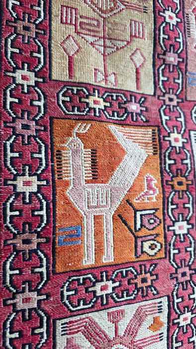 Kilim,sumak.Jedwab naturalny 195/120